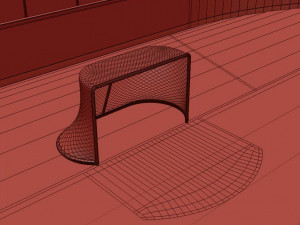 hockey rink 26x60 m Modello 3D
