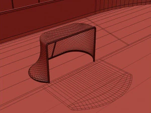 hockey rink 26x60 m 3D Model