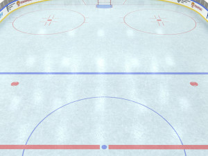 hockey rink 26x60 m Modello 3D