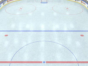 hockey rink 26x60 m 3D Model