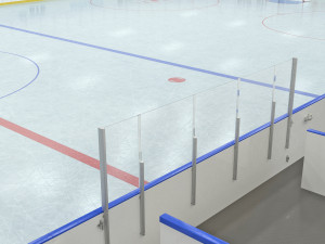 hockey rink 26x60 m Modello 3D