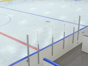 hockey rink 26x60 m 3D Model