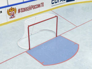 hockey rink 26x60 m 3D Model