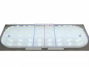 hockey rink 26x60 m 3D Model