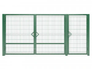 single and double swing gates 3d 3D Model