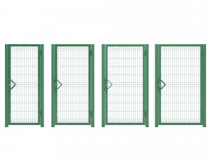 single and double swing gates 3d 3D-Modell