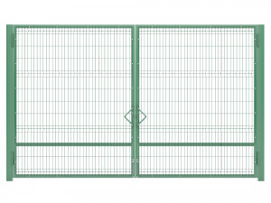 single and double swing gates 3d 3D-Modell