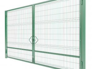 single and double swing gates 3d 3D-Modell