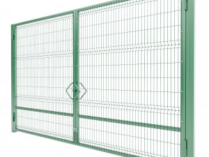 single and double swing gates 3d 3D Model