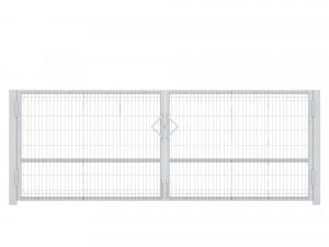 single and double swing gates 3d 3D Model