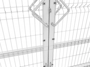 single and double swing gates 3d 3D Model