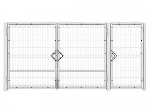 single and double swing gates 3d 3D-Modell