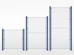 metal mesh fence 3D Модель