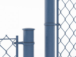 metal mesh fence 3D Модель