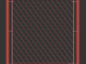 metal mesh fence 3D Модель