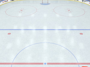 hockey rink 30x60 m with khl markings 3D 模型