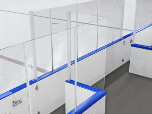 hockey rink 30x60 m with khl markings 3D 模型
