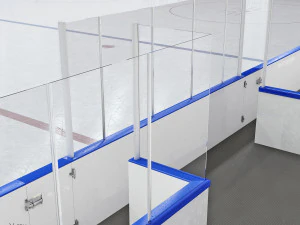 hockey rink 30x60 m with khl markings 3D Model