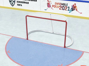 hockey rink 30x60 m with khl markings 3D Model