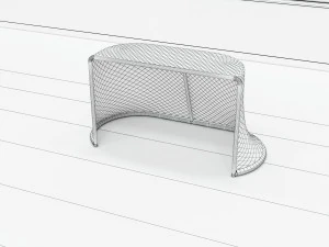 hockey rink 30x60 m with khl markings 3D Model