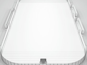 hockey rink 30x60 m with khl markings 3D 模型