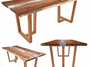 slab table - river 3D Model