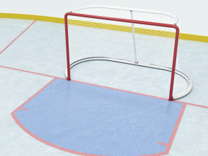hockey rink 20x40 m Model 3D