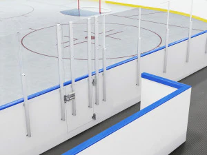 hockey rink 20x40 m 3D Model
