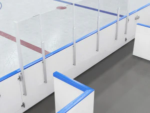 hockey rink 20x40 m 3D Model