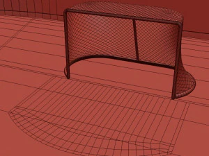 hockey rink 20x40 m 3D Model