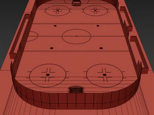 hockey rink 20x40 m 3D Model