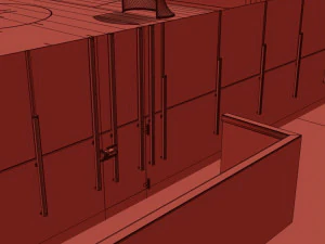 hockey rink 20x40 m 3D Model