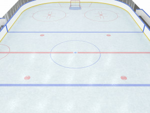 hockey rink 20x40 m Model 3D