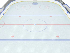 hockey rink 20x40 m 3D Model