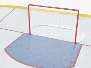 hockey rink 20x40 m 3D Model