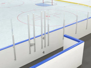hockey rink 20x40 m 3D Model