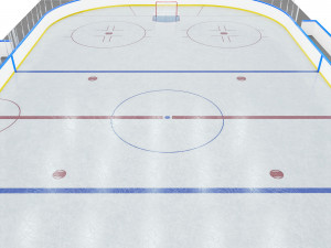 hockey rink 20x40 m Model 3D