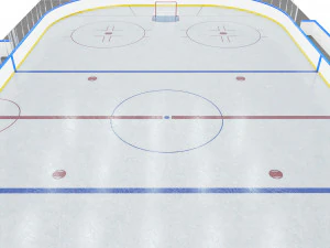 hockey rink 20x40 m 3D Model