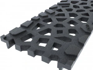 drainage channel euroline aco with voronoi sd 100 design grid 3D Model