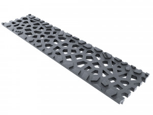 drainage channel euroline aco with voronoi sd 100 design grid 3D-Modell