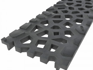 drainage channel euroline aco with voronoi sd 100 design grid 3D-Modell