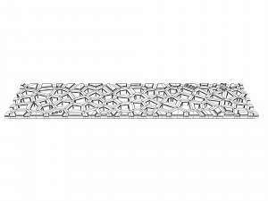 drainage channel euroline aco with voronoi sd 100 design grid 3D-Modell