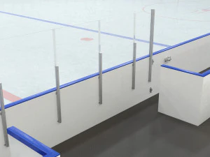 patinoire de hockey 26x56 m avec marquages ​​nhl Modèle 3D