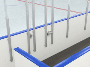 hockey rink 26x56 m with nhl markings 3D 模型