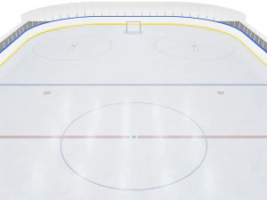 patinoire de hockey 26x56 m avec marquages ​​nhl Modèle 3D