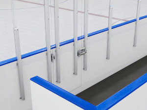 hockey rink 26x56 m with nhl markings 3D 模型