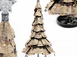 steampunk christmas tree Modèle 3D