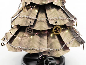 steampunk christmas tree 3D Model