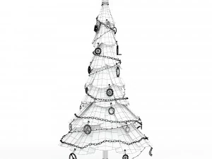 steampunk christmas tree 3D Model