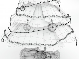 steampunk christmas tree Modèle 3D